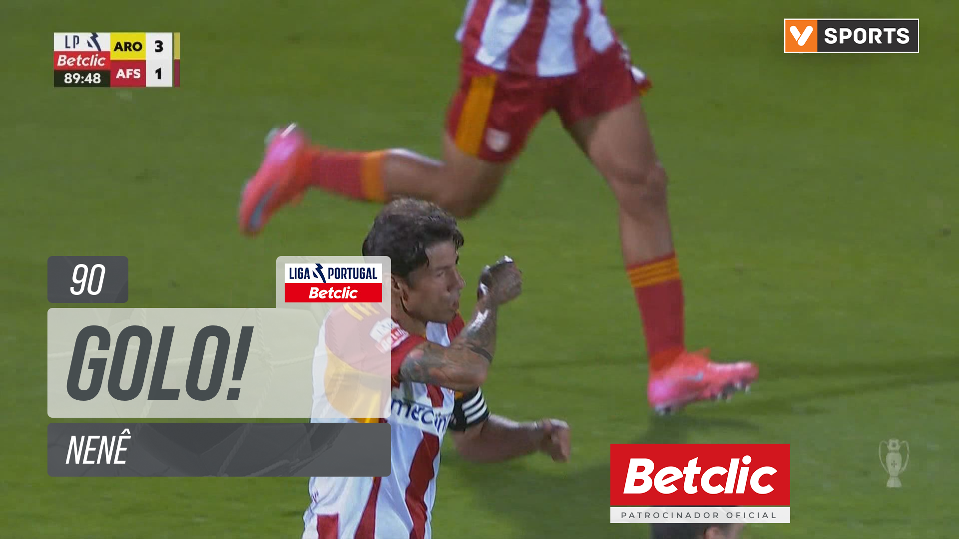 GOLO! AVS, Nenê aos 90', Arouca 3-1 AVS