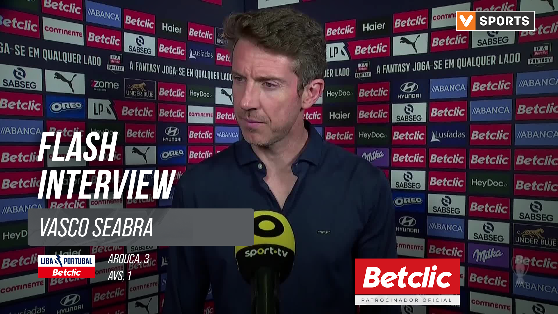 Arouca x AVS: Vasco Seabra