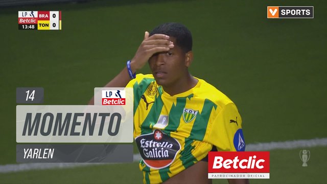 Tondela, Jogada, Yarlen aos 14'