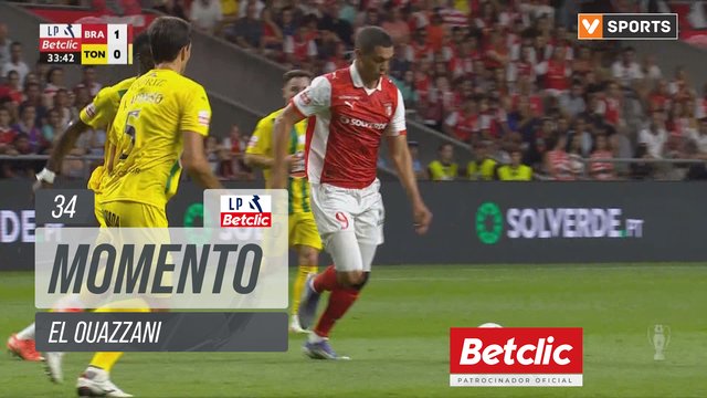 Braga, Jogada, El Ouazzani aos 34'