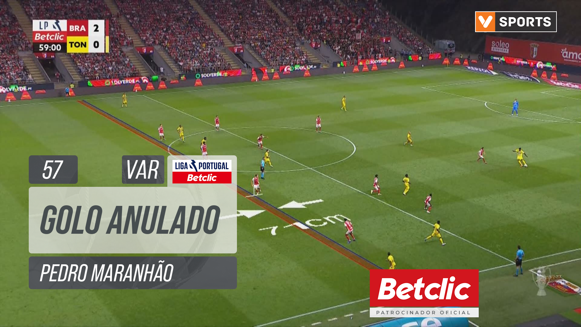 Tondela, Golo Anulado, Pedro Maranhão aos 57'