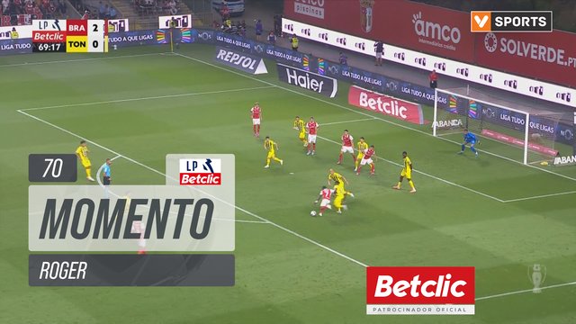 Braga, Jogada, Roger aos 70'