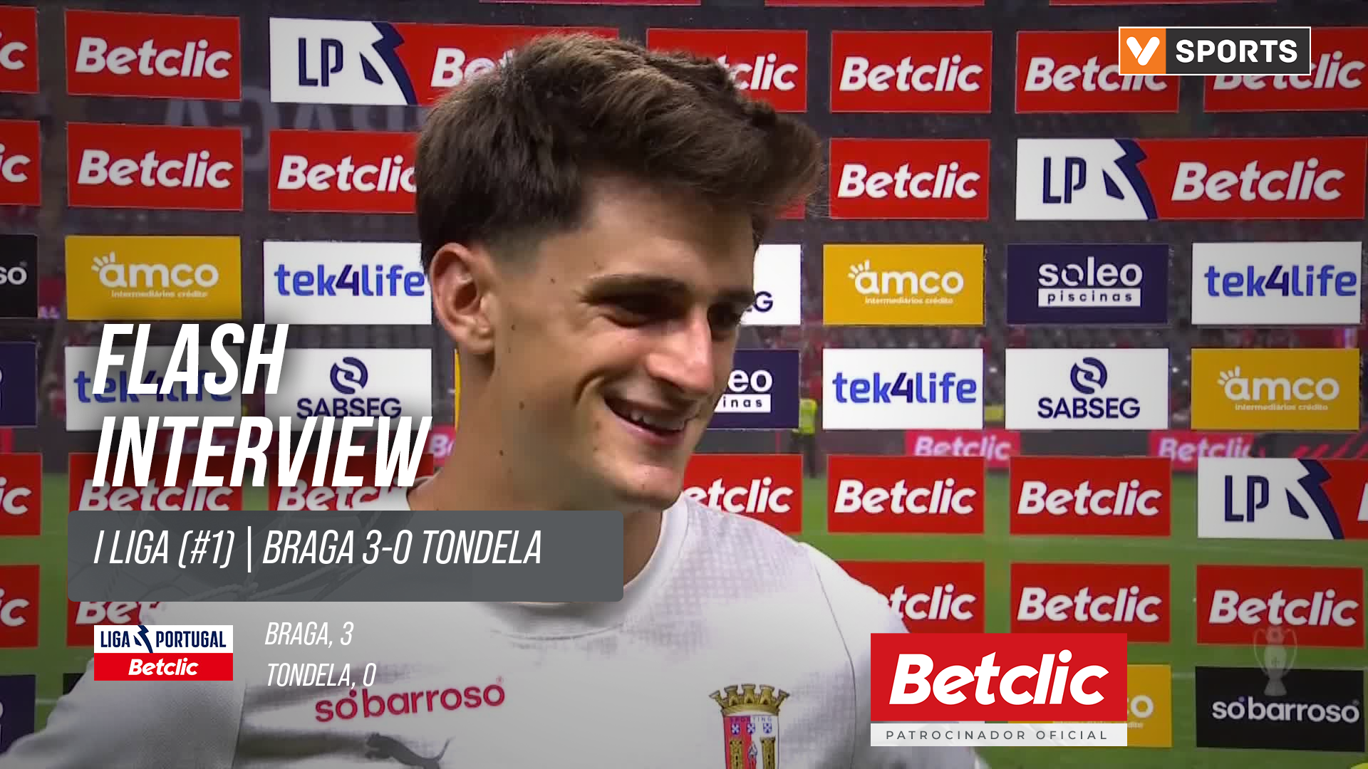 I Liga (#1) | Braga 3-0 Tondela: Flash Interview Pau Victor