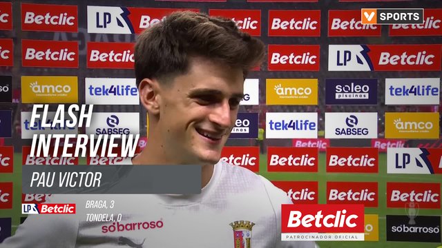 I Liga (#1) | Braga 3-0 Tondela: Flash Interview Pau Victor