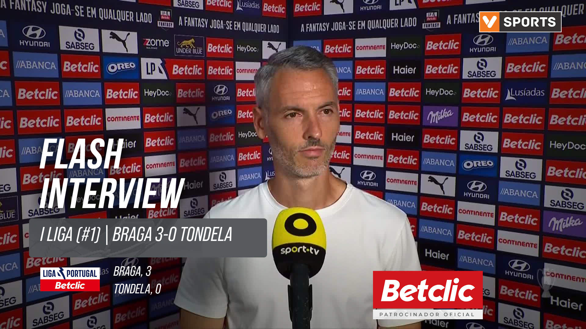I Liga (#1) | Braga 3-0 Tondela: Flash Interview Carlos Vicens