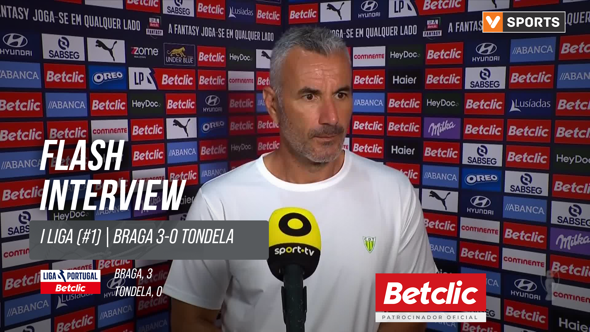 I Liga (#1) | Braga 3-0 Tondela: Flash Interview Ivo Vieira