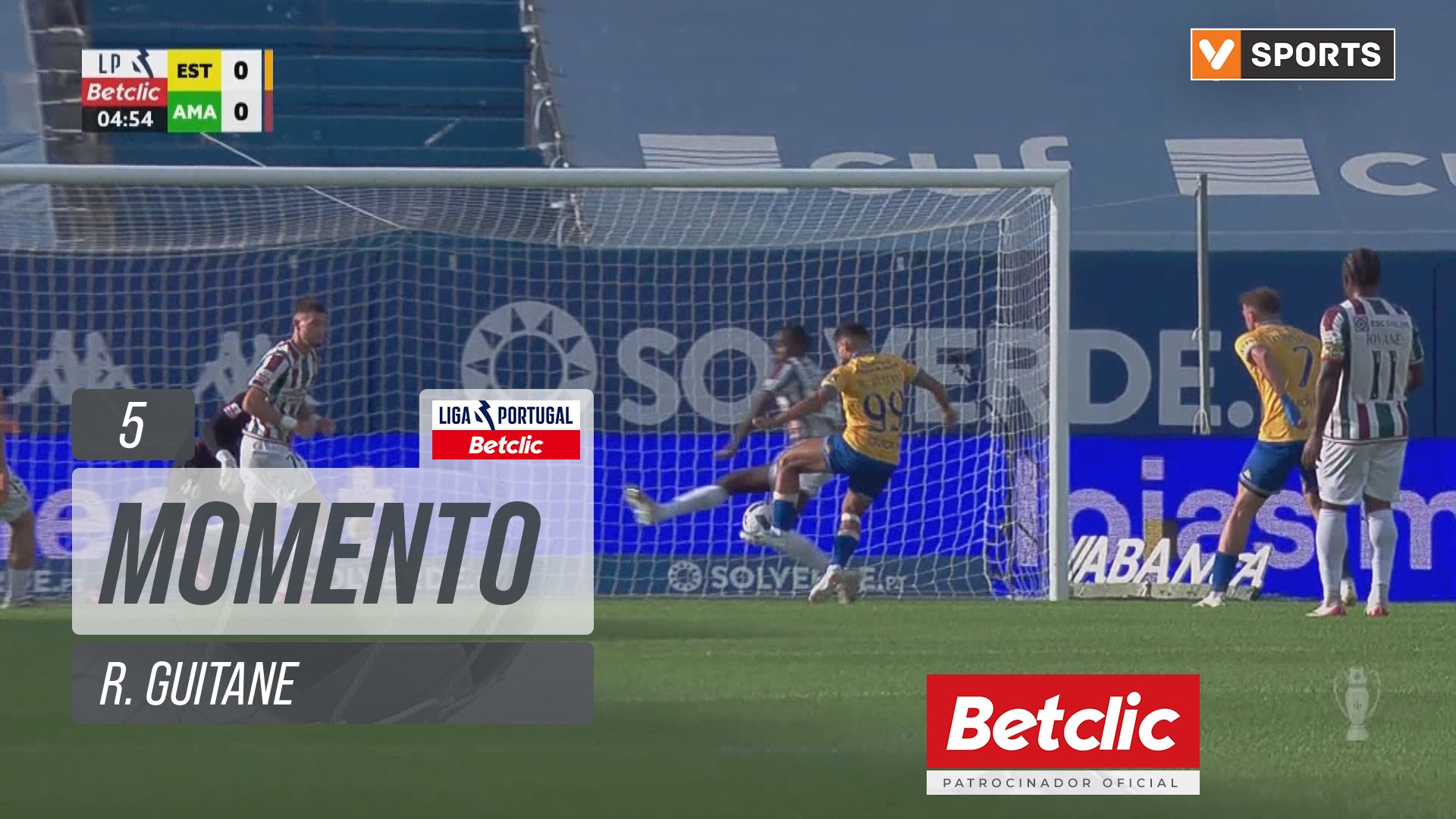 Estoril, Jogada, R. Guitane aos 5'