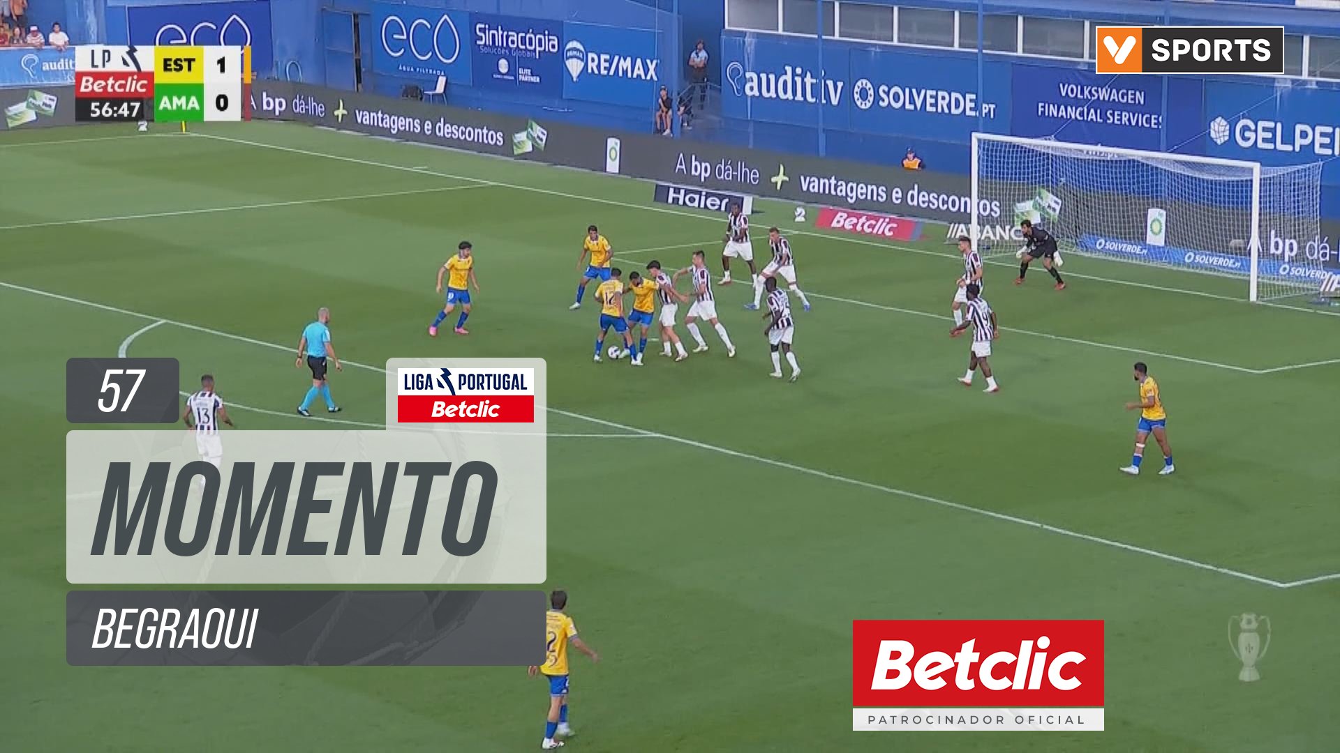 Estoril, Jogada, Begraoui aos 57'