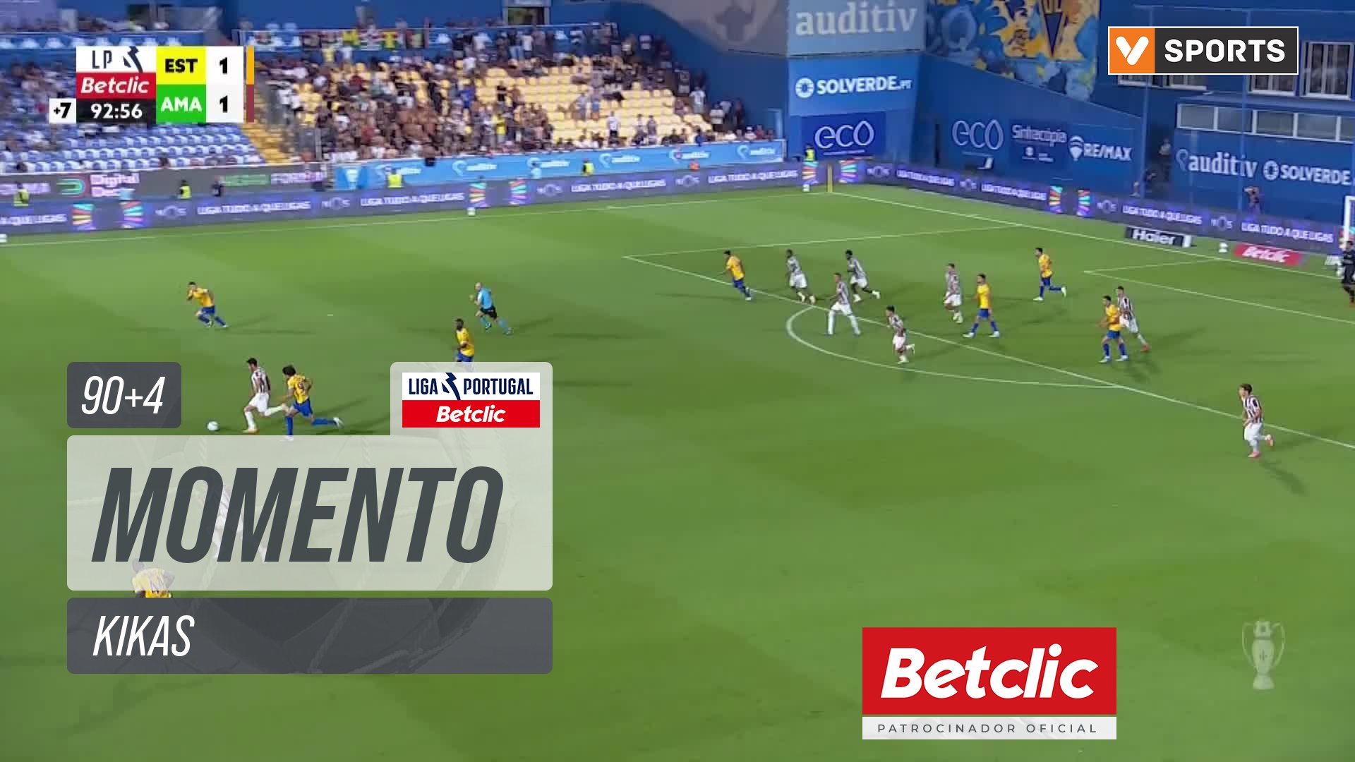 Estrela Amadora, Jogada, Kikas aos 90'+4'