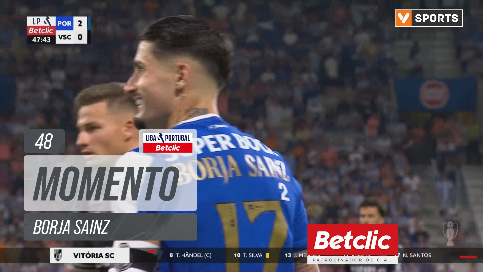 FC Porto, Jogada, Borja Sainz aos 48'