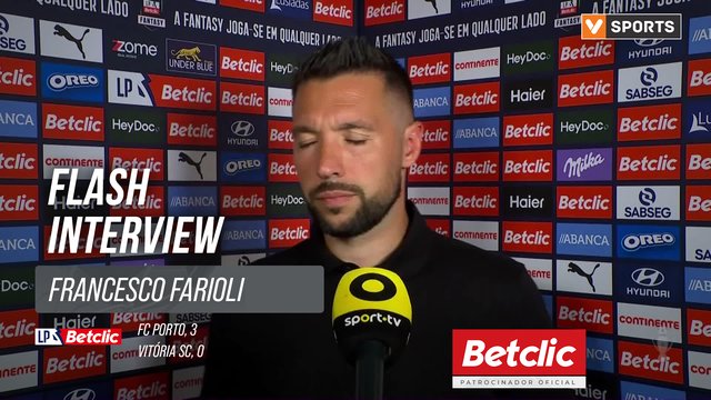 I Liga (#1) | FC Porto 3-0 Vitória SC: Flash Interview Francesco Farioli