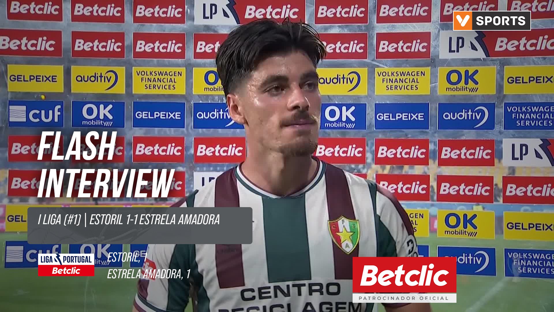 I Liga (#1) | Estoril 1-1 Estrela Amadora: Flash Interview Paulo Moreira