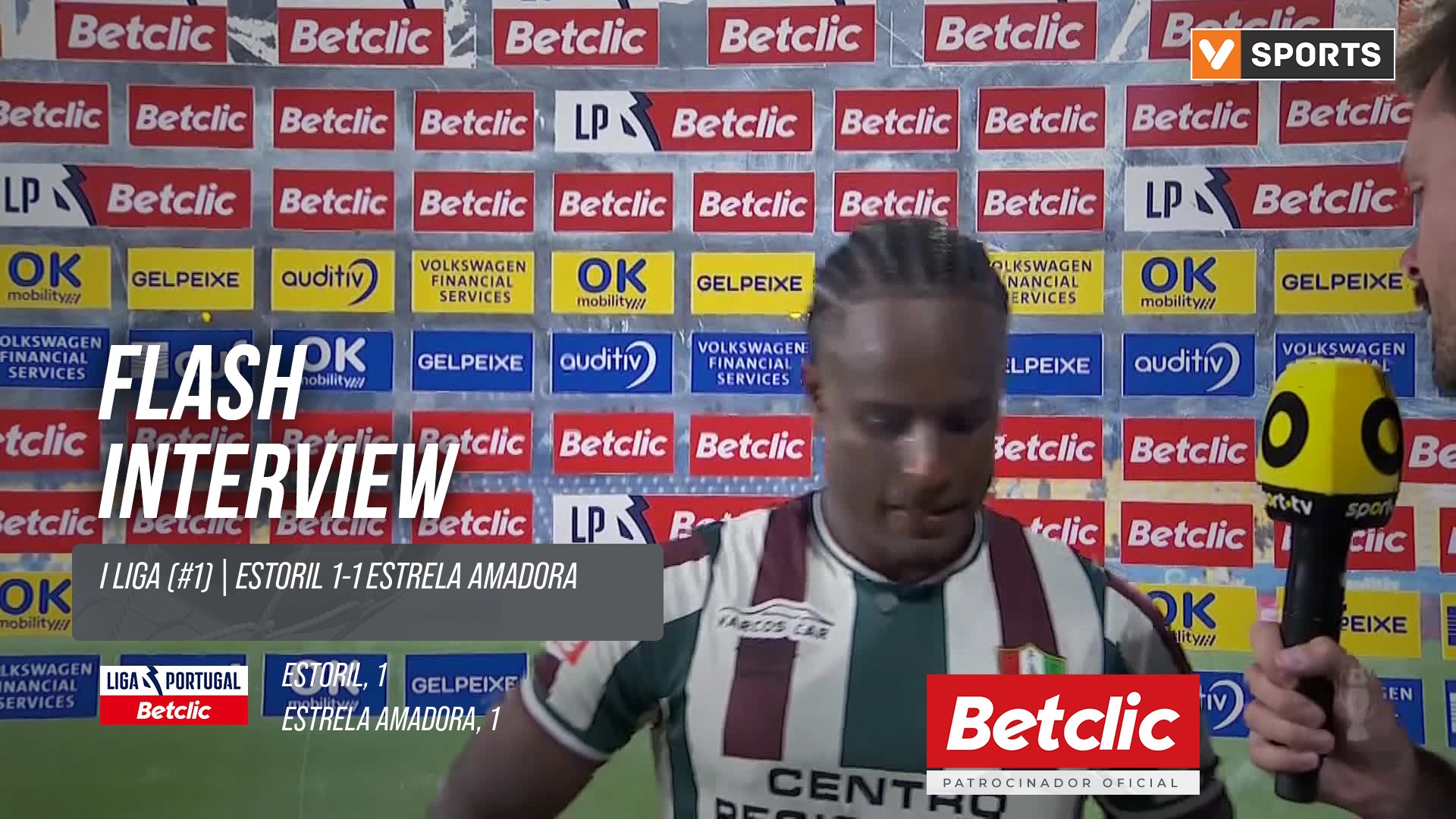 I Liga (#1) | Estoril 1-1 Estrela Amadora: Flash Interview Jovane Cabral