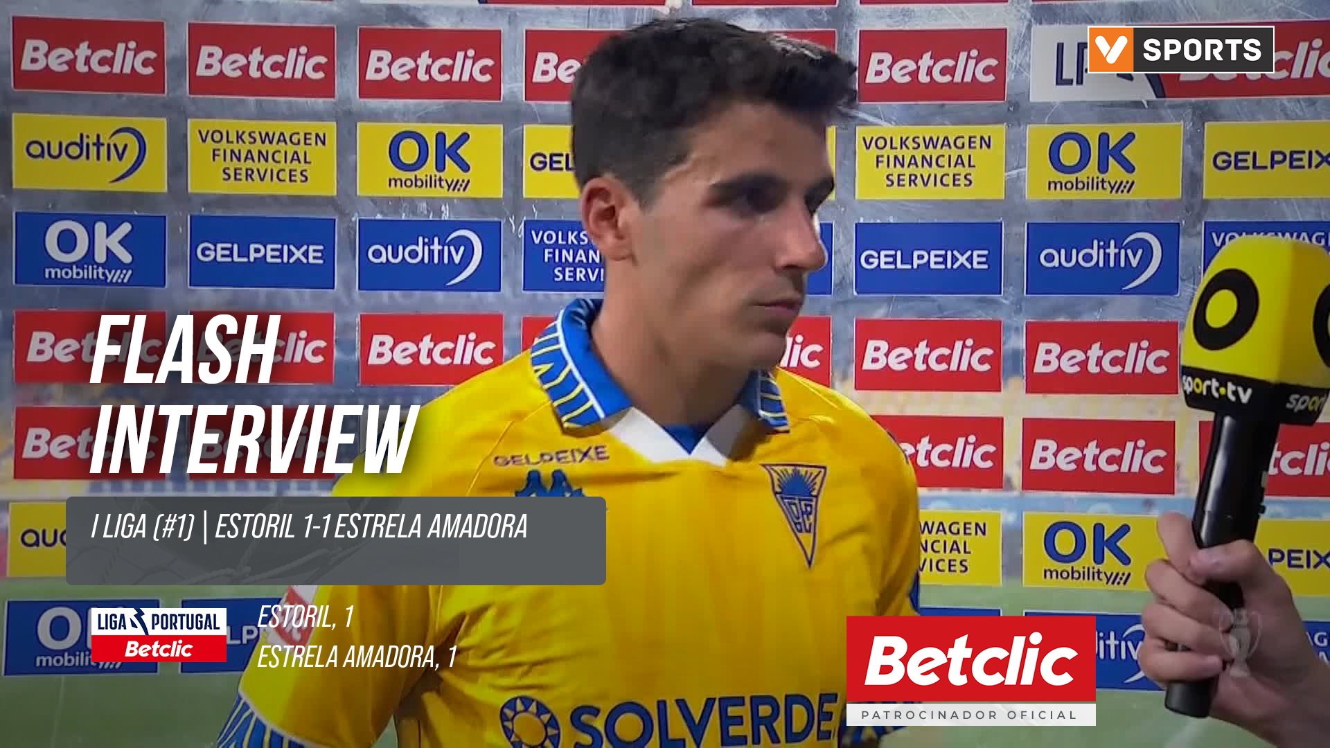 I Liga (#1) | Estoril 1-1 Estrela Amadora: Flash Interview Tiago Parente