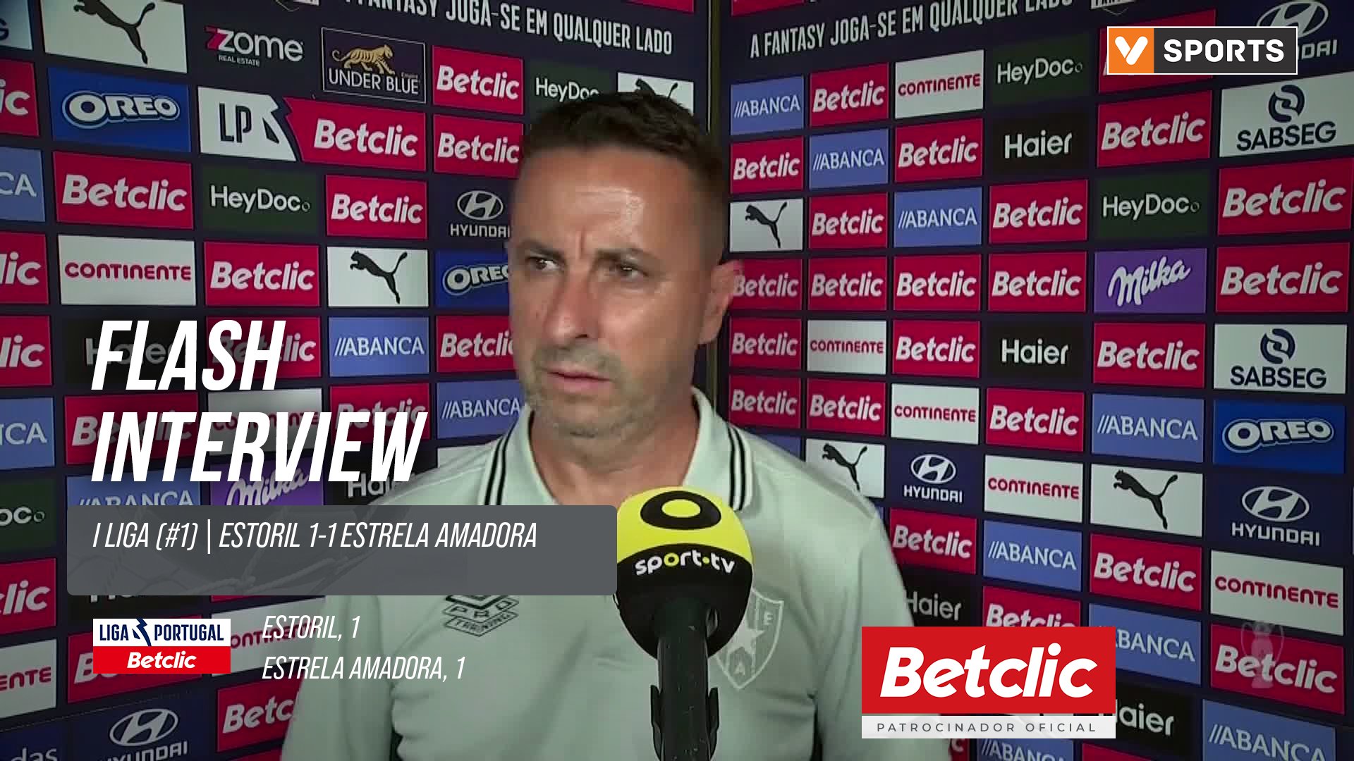 I Liga (#1) | Estoril 1-1 Estrela Amadora: Flash Interview Luís Silva