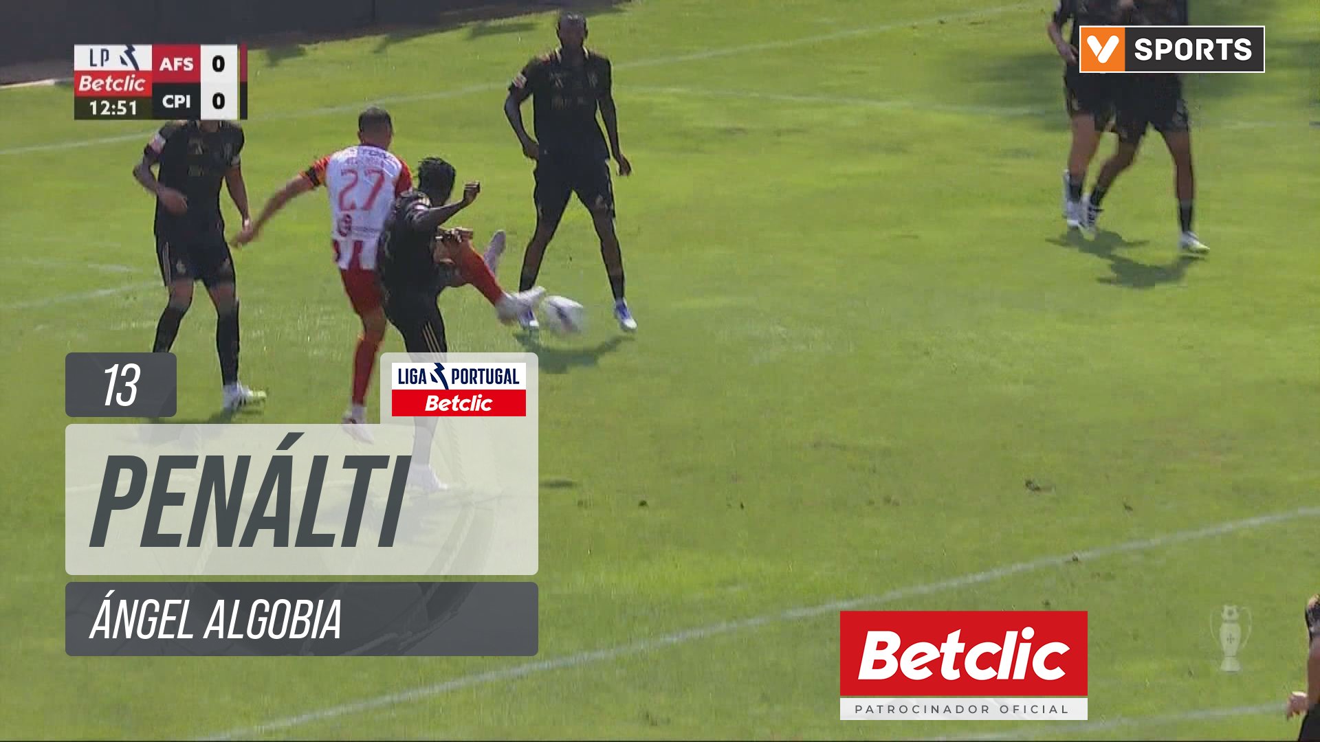 AVS, Penálti, Ángel Algobia aos 13'