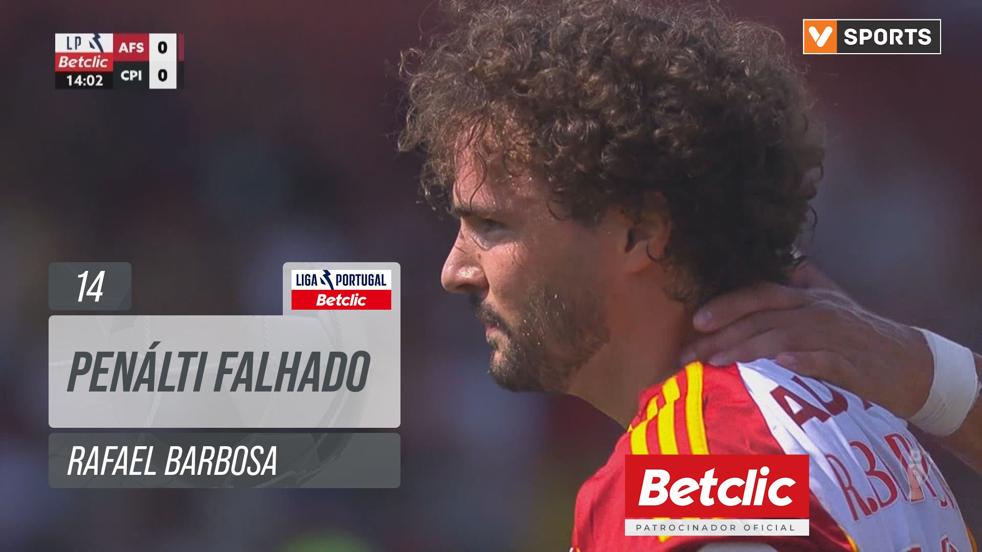 AVS, Jogada, Rafael Barbosa aos 14'