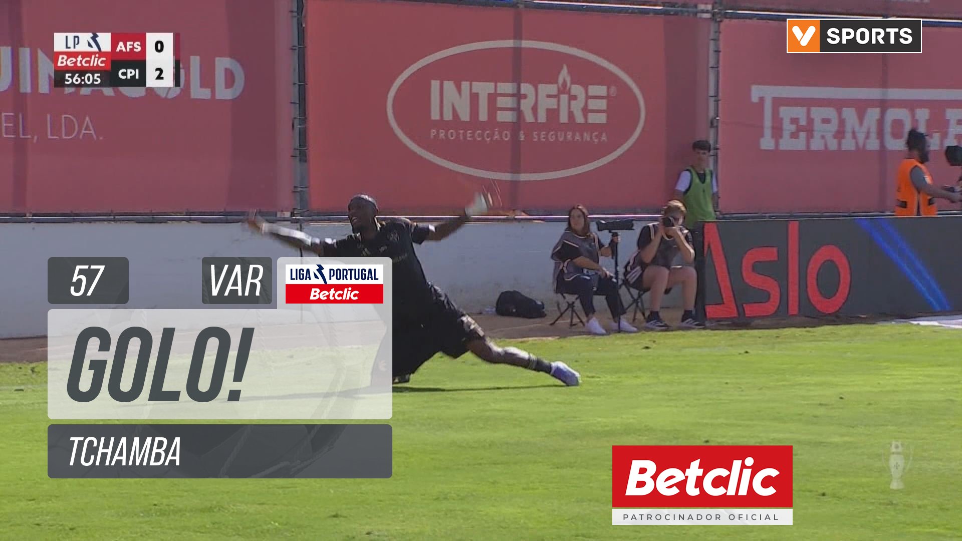 GOLO! Casa Pia, Tchamba aos 57', AVS 0-2 Casa Pia