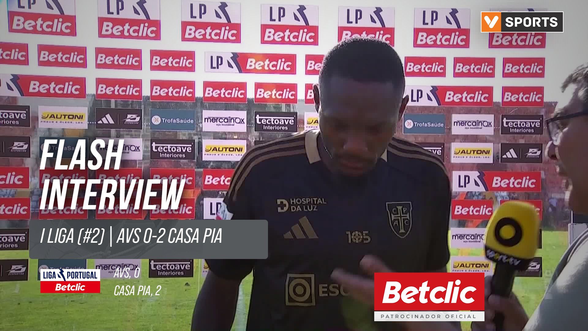 I Liga (#2) | AVS 0-2 Casa Pia: Flash Interview Tchamba