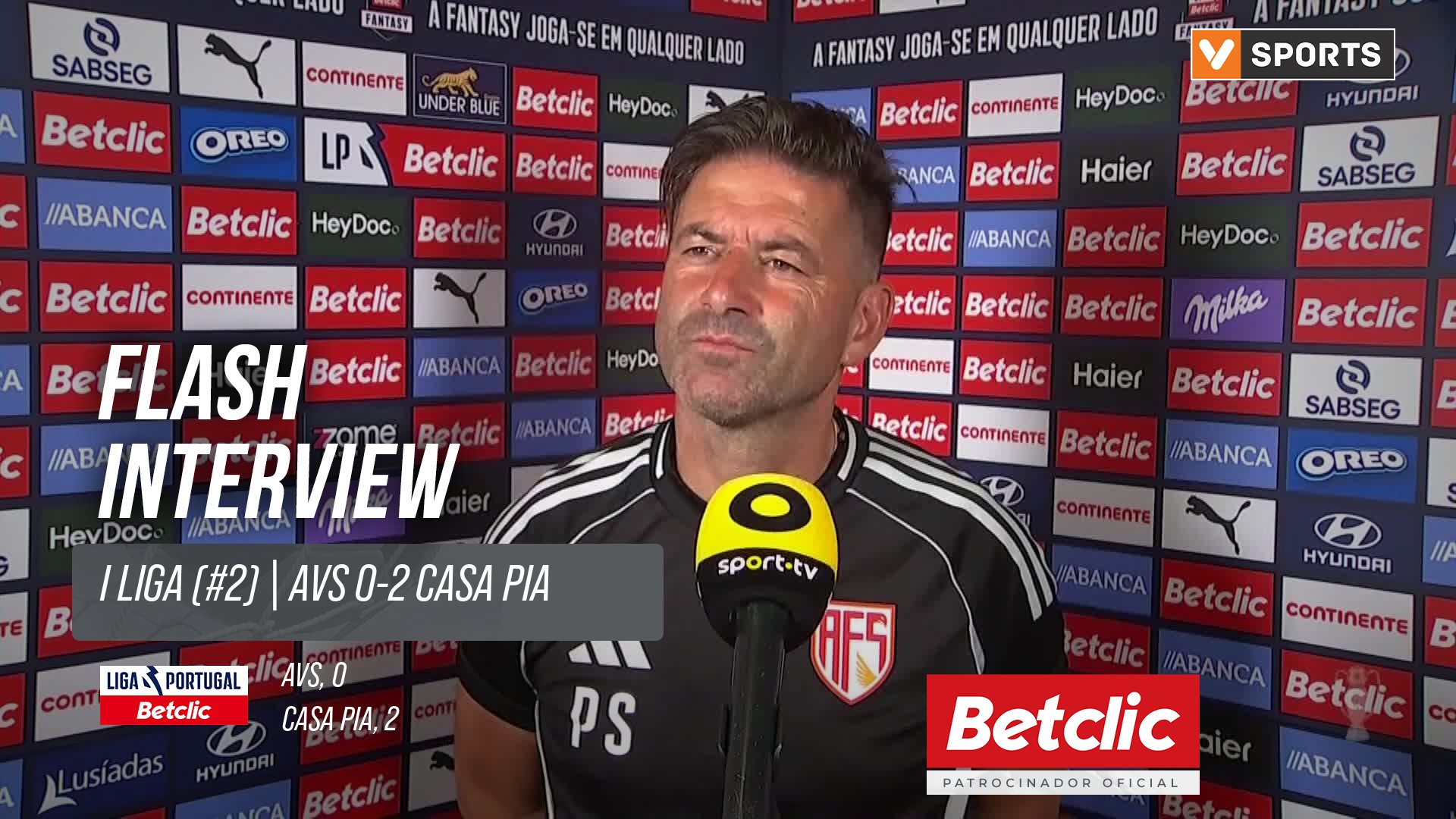 I Liga (#2) | AVS 0-2 Casa Pia: Flash Interview Paulo Sousa