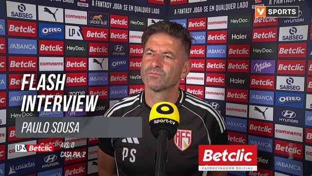 I Liga (#2) | AVS 0-2 Casa Pia: Flash Interview Paulo Sousa