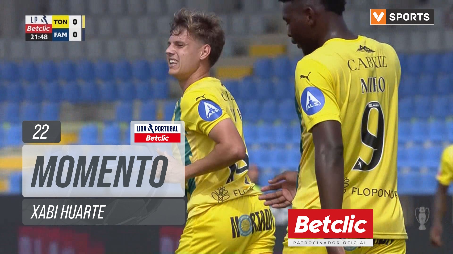 Tondela, Jogada, Xabi Huarte aos 22'