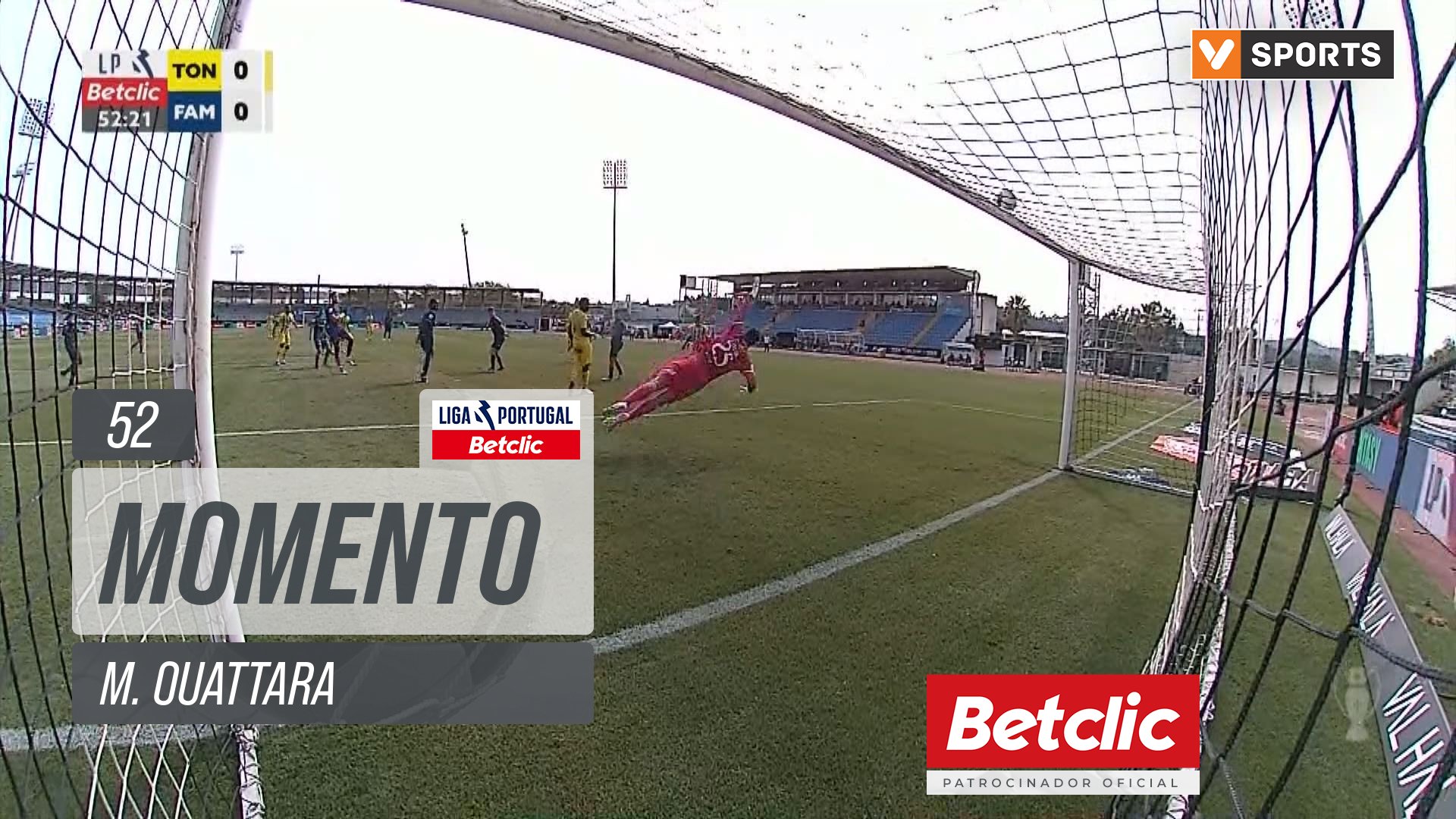 Tondela, Jogada, M. Ouattara aos 52'