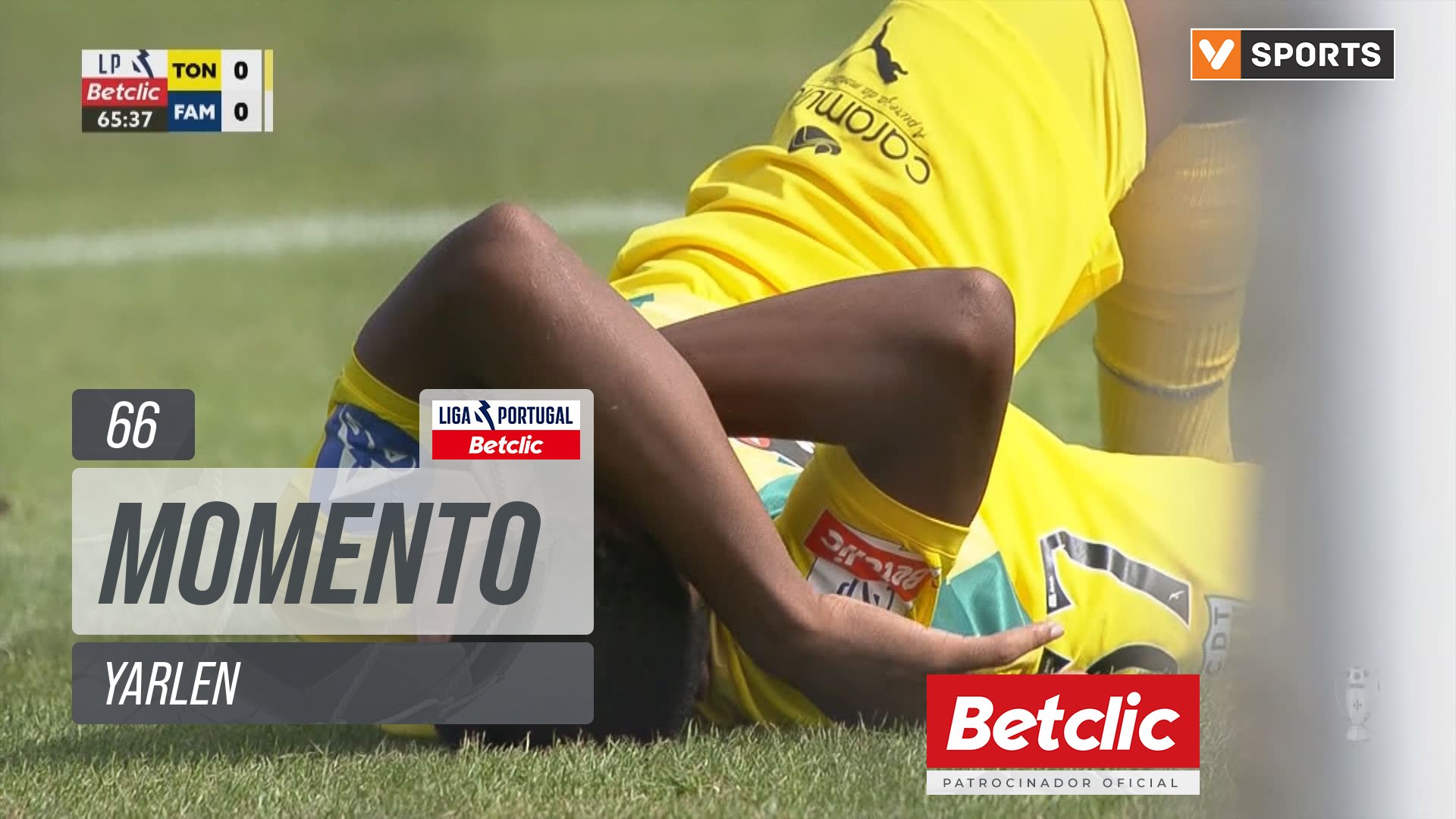 Tondela, Jogada, Yarlen aos 66'