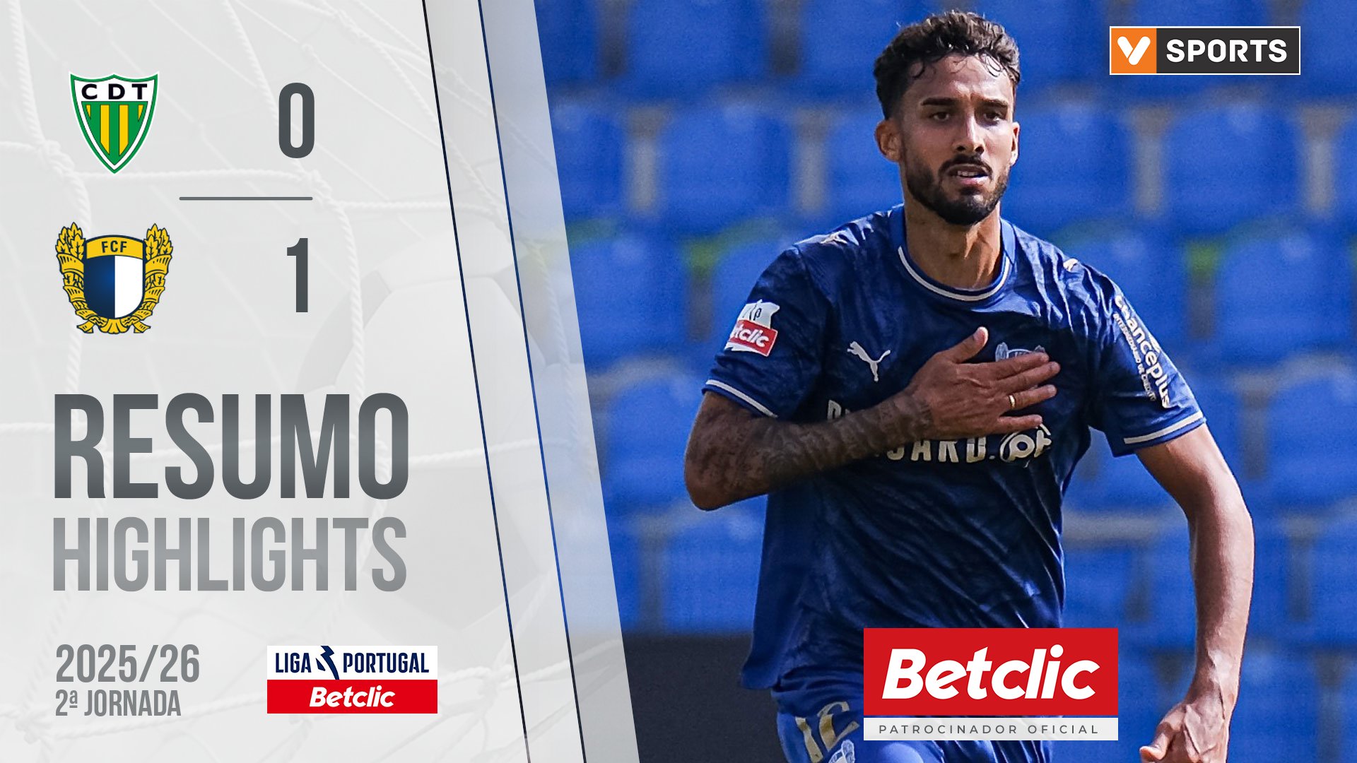 Liga Portugal Betclic (2ªJ): Resumo Tondela 0-1 Famalicão