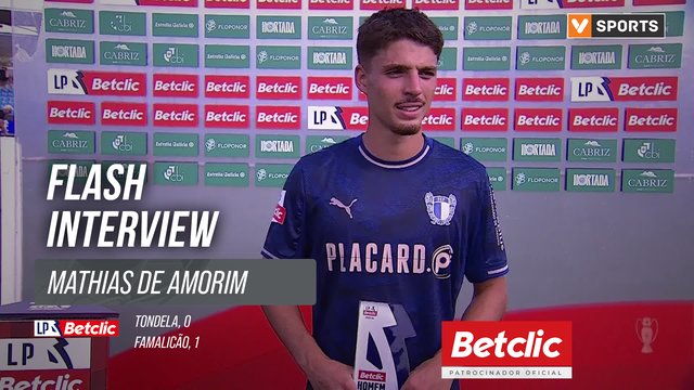 I Liga (#2) | Tondela 0-1 Famalicão: Flash Interview Mathias de Amorim