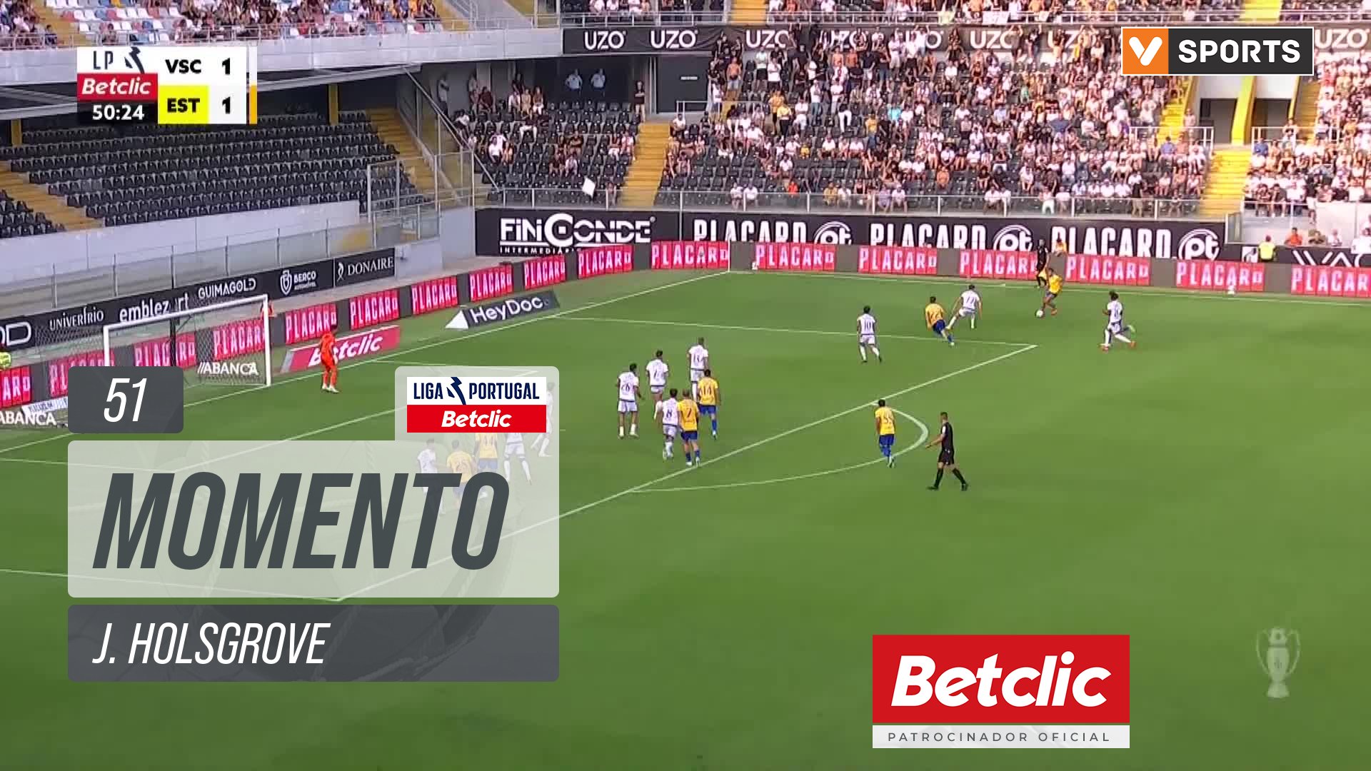Estoril, Jogada, J. Holsgrove aos 51'