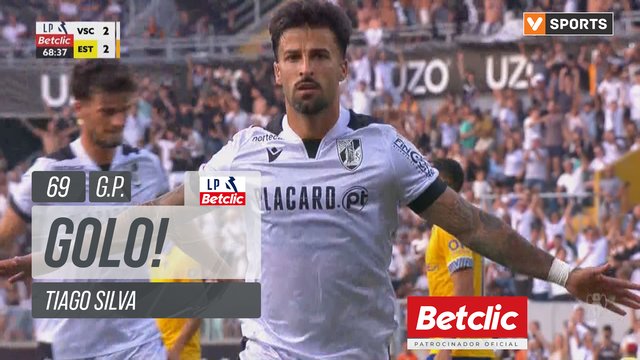 GOLO! Vitória SC, Tiago Silva aos 69', Vitória SC 3-2 Estoril