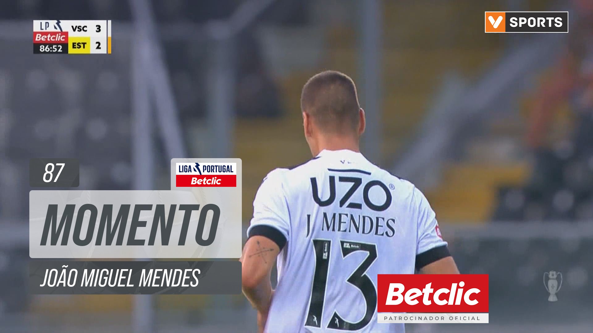 Vitória SC, Jogada, João Miguel Mendes aos 87'