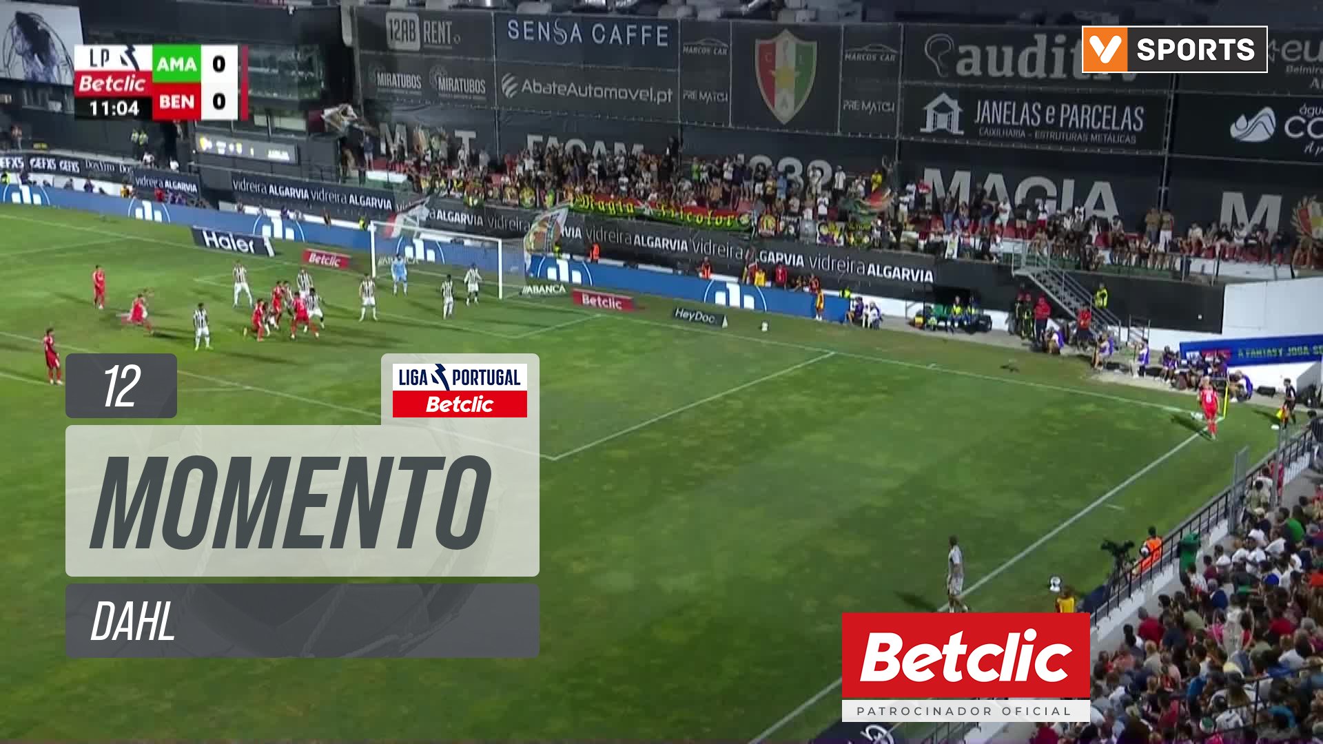 Benfica, Jogada, Dahl aos 12'