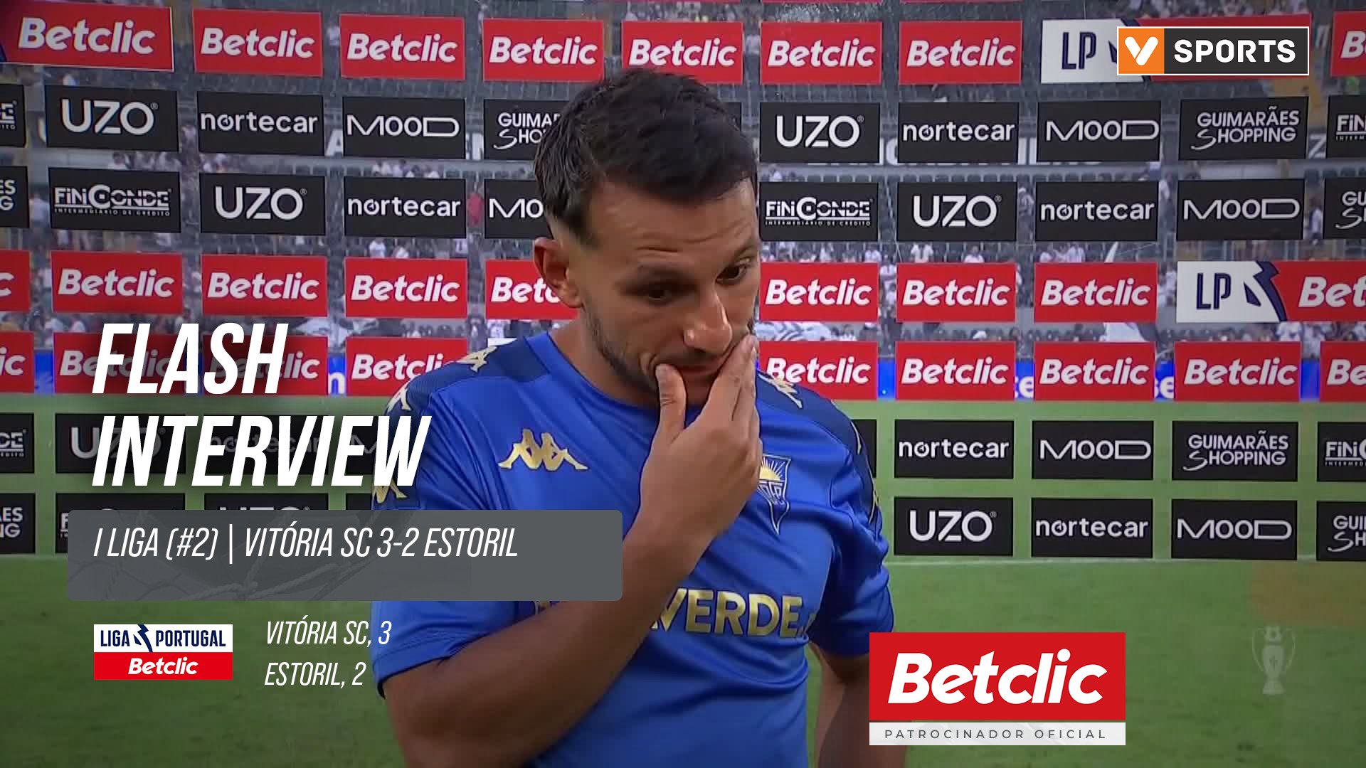 I Liga (#2) | Vitória SC 3-2 Estoril: Flash Interview João Carvalho