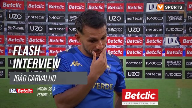 I Liga (#2) | Vitória SC 3-2 Estoril: Flash Interview João Carvalho