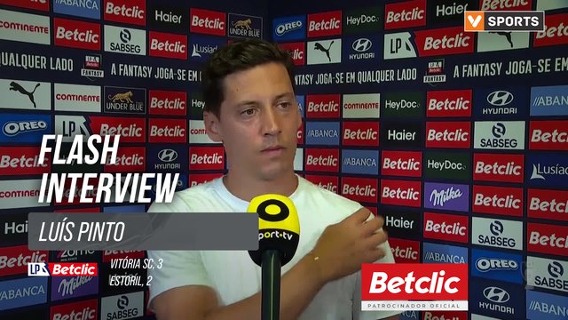 I Liga (#2) | Vitória SC 3-2 Estoril: Flash Interview Luís Pinto