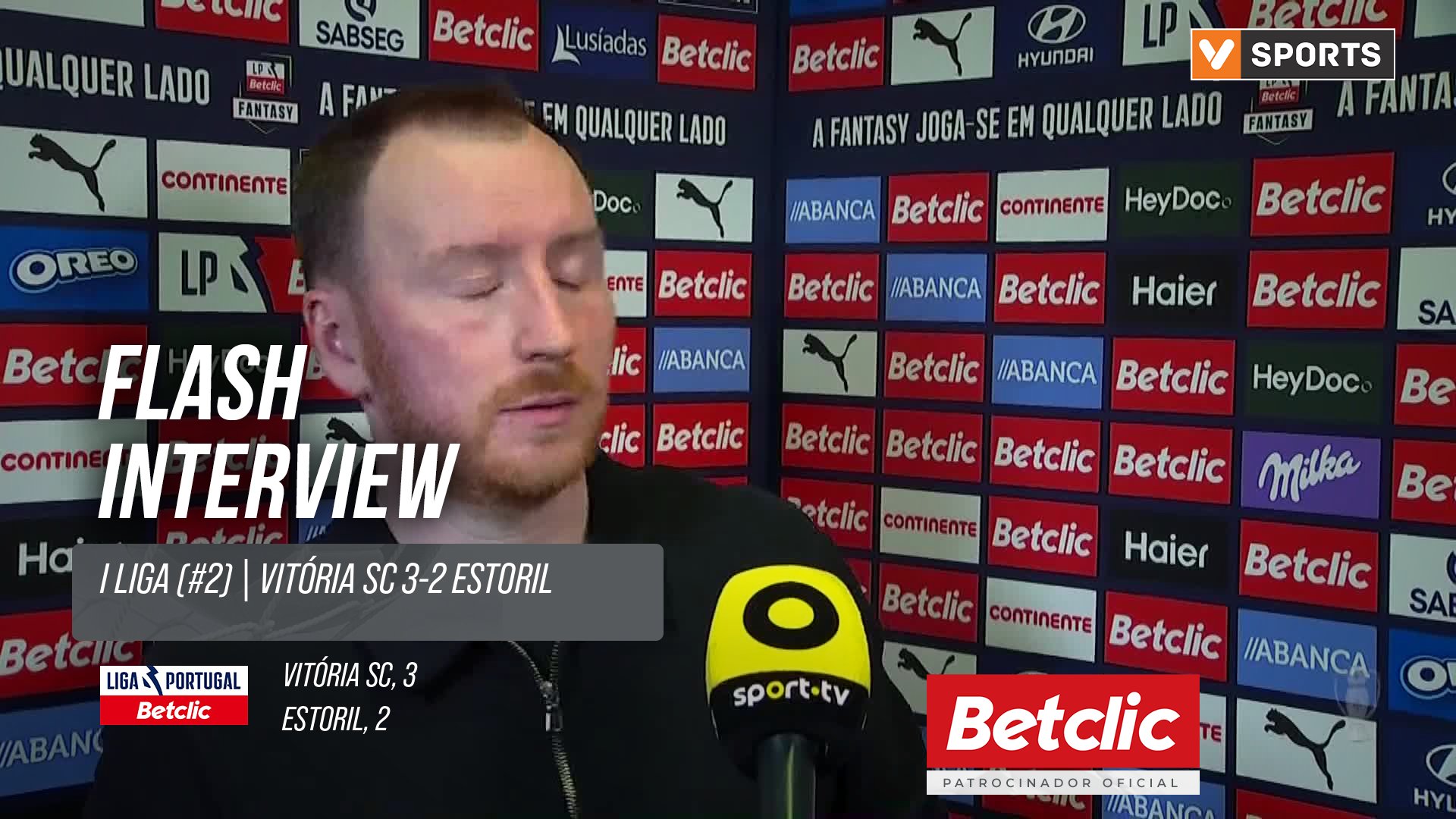 I Liga (#2) | Vitória SC 3-2 Estoril: Flash Interview Ian Cathro