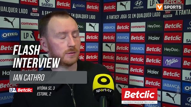 I Liga (#2) | Vitória SC 3-2 Estoril: Flash Interview Ian Cathro