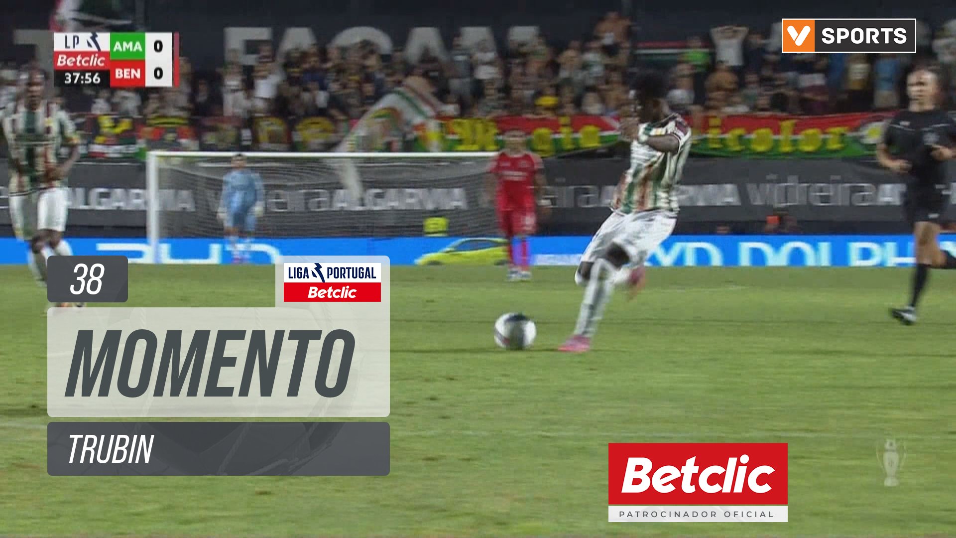 Benfica, Jogada, Trubin aos 38'