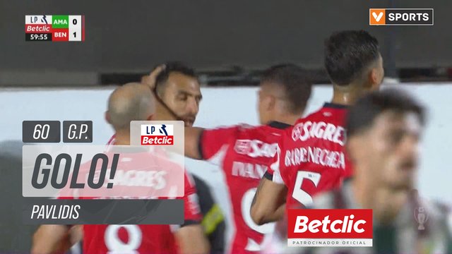 GOLO! Benfica, Pavlidis aos 60', Estrela Amadora 0-1 Benfica