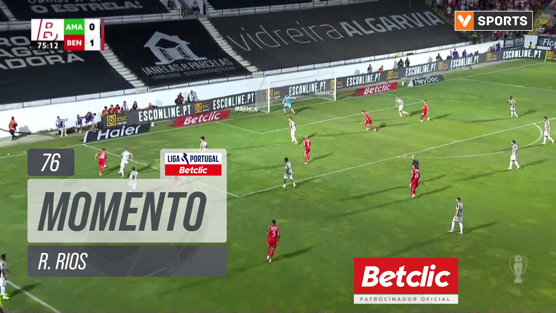 Benfica, Jogada, R. Rios aos 76'