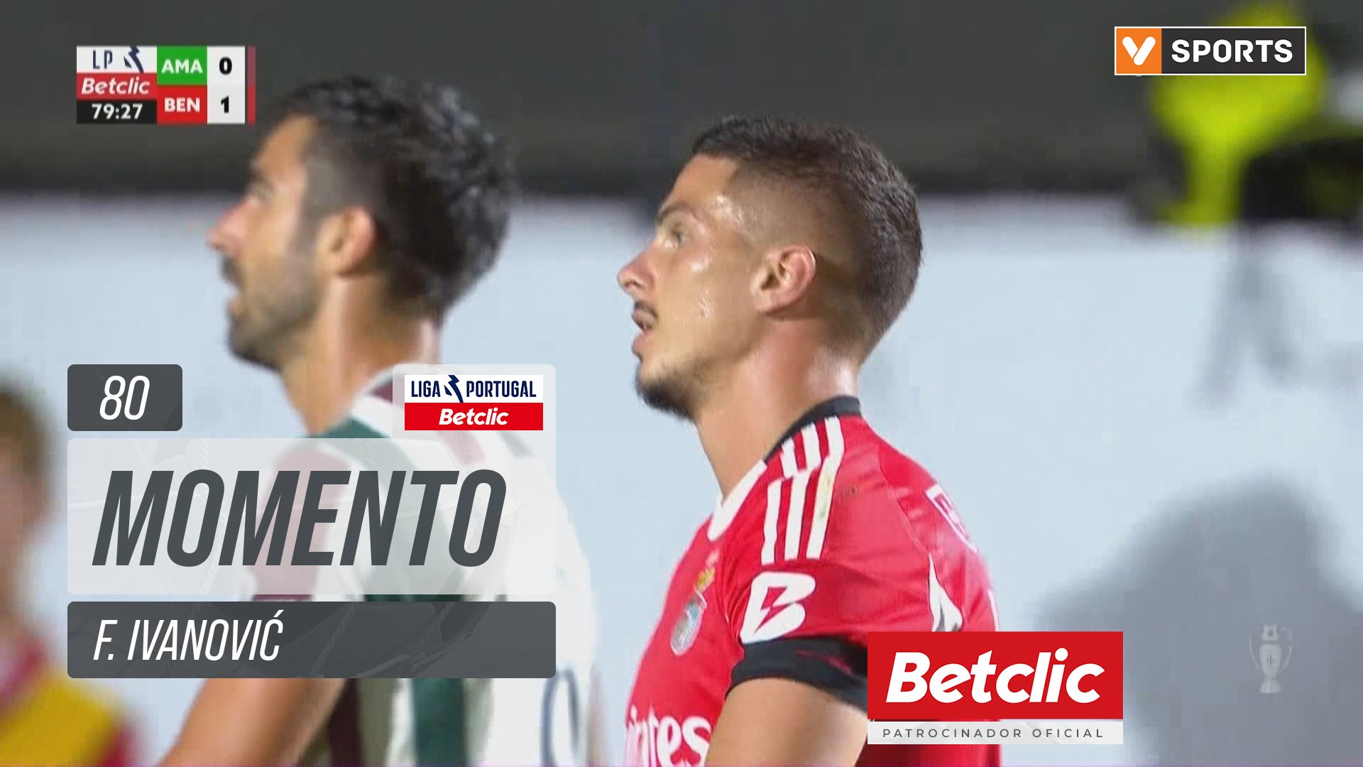 Benfica, Jogada, F. Ivanović aos 80'