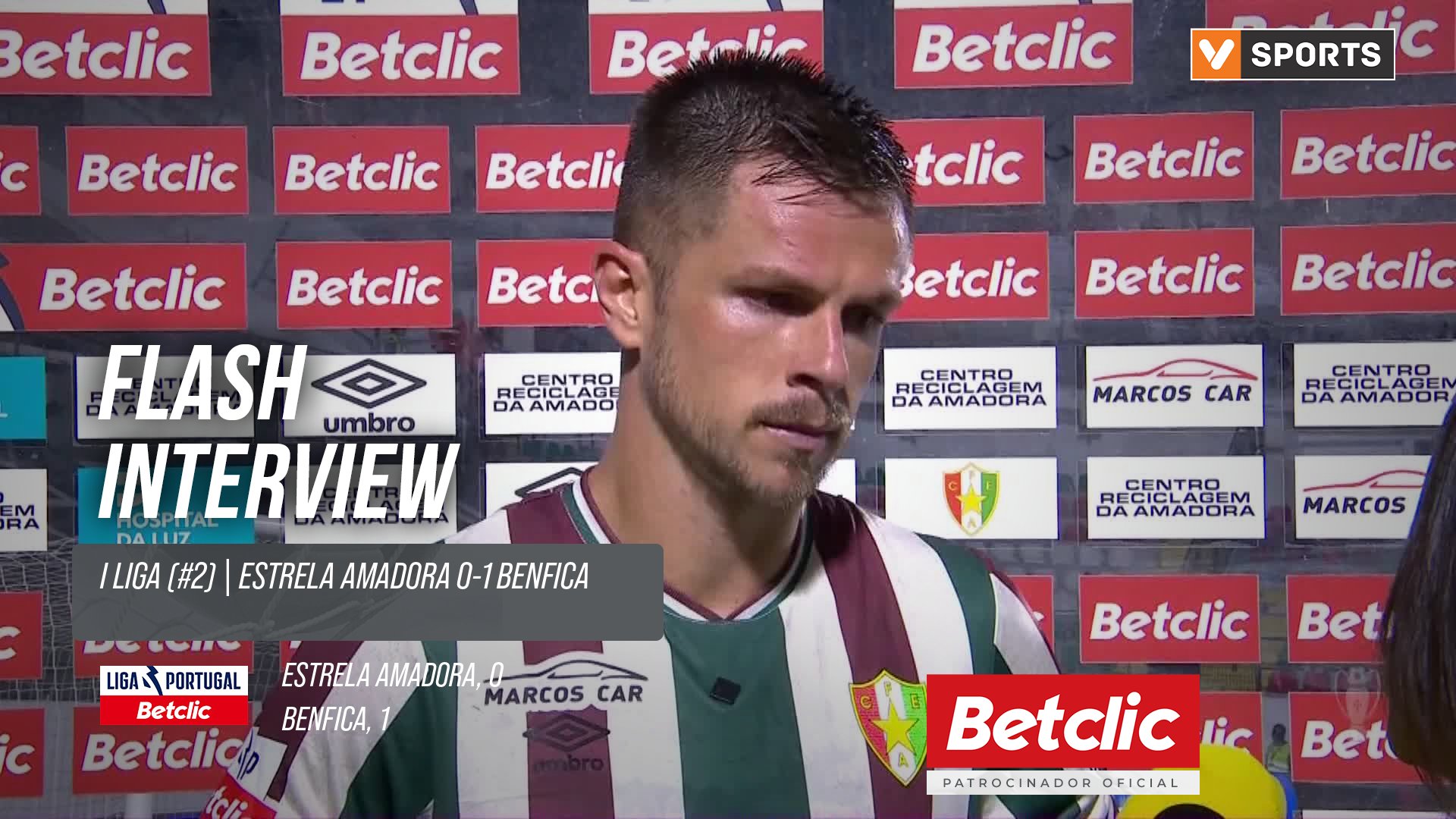 I Liga (#2) | Estrela Amadora 0-1 Benfica: Flash Interview Bernardo Schappo