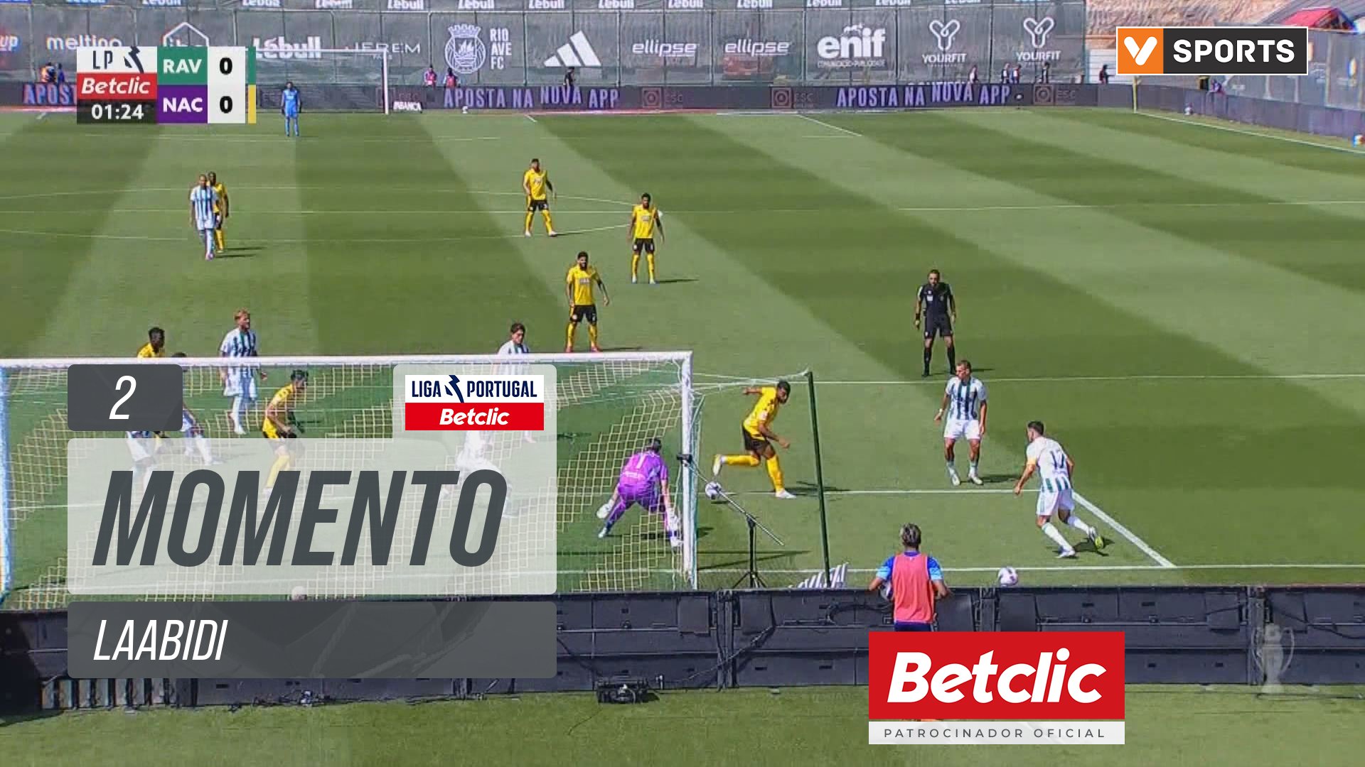Nacional, Jogada, Laabidi aos 2'