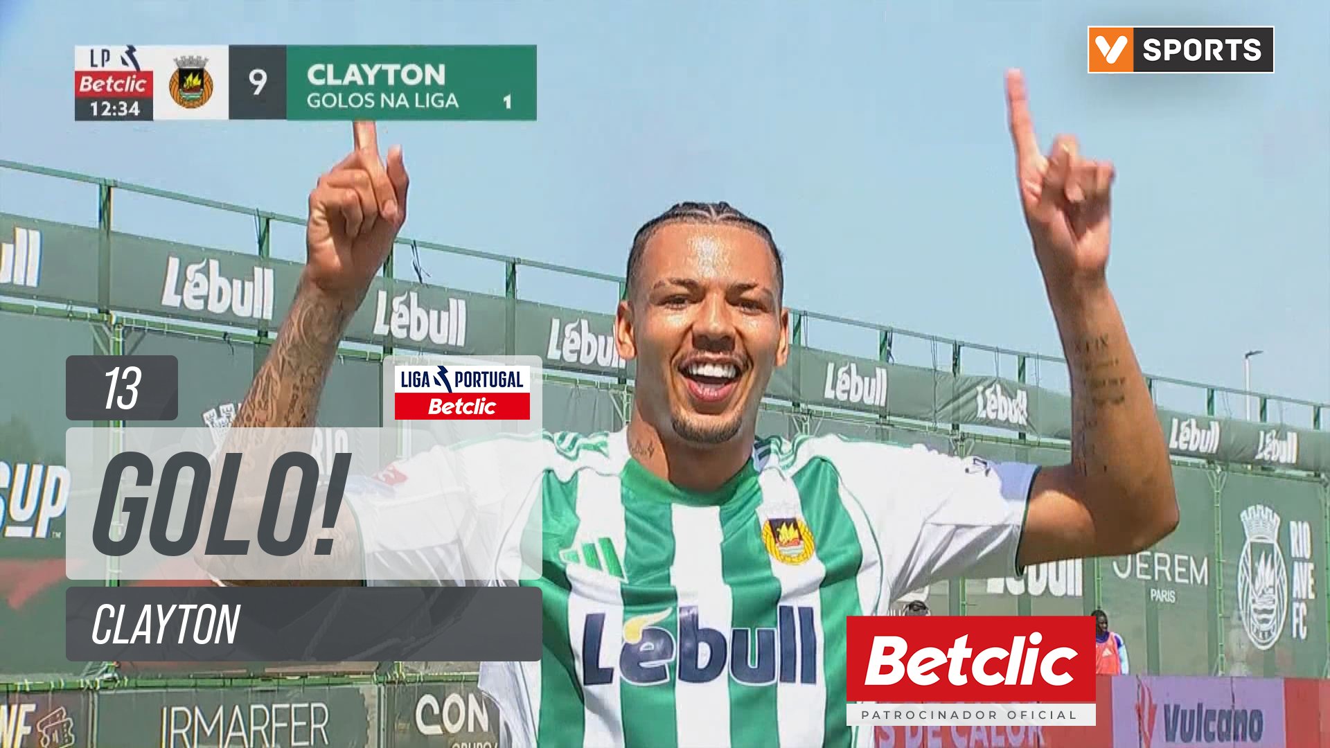 GOLO! Rio Ave, Clayton aos 13', Rio Ave 1-0 Nacional