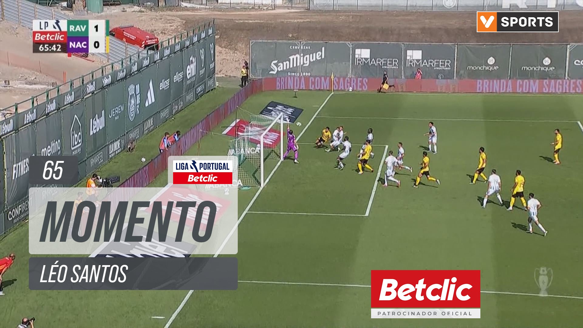 Nacional, Jogada, Léo Santos aos 65'