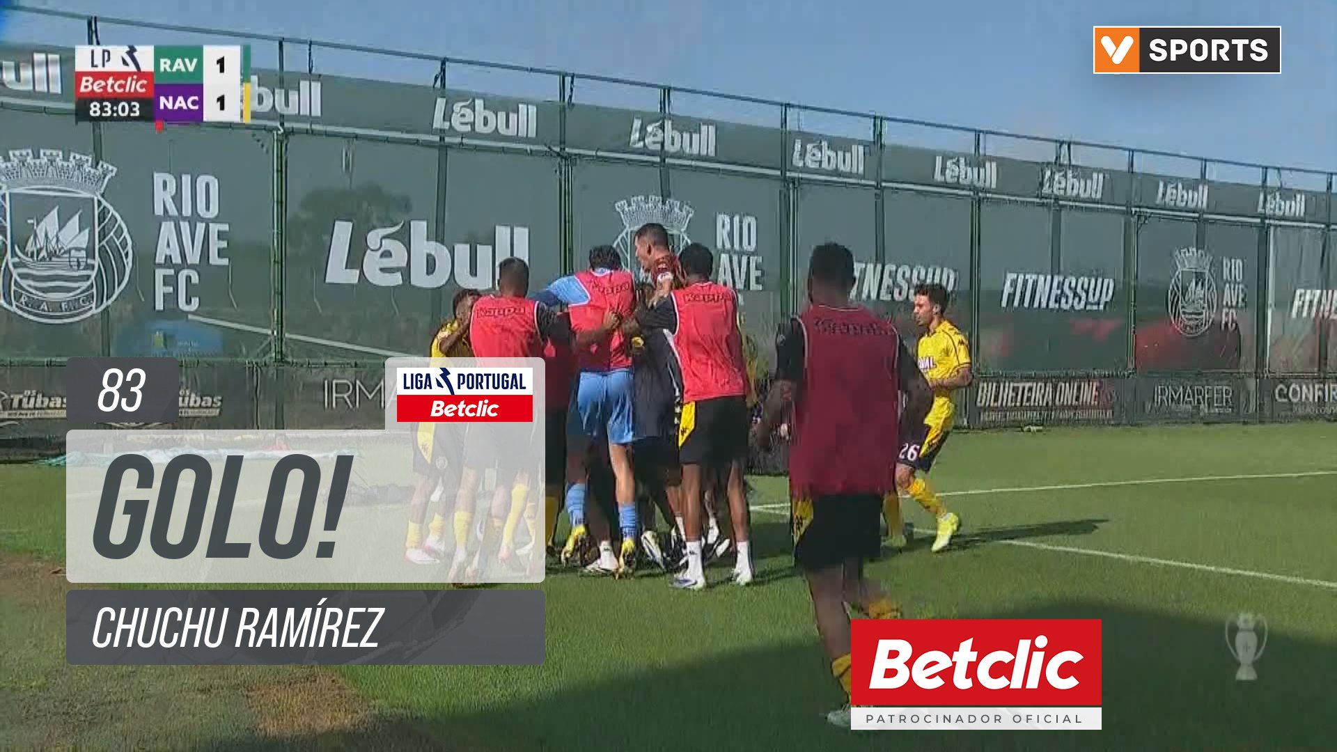 GOLO! Nacional, Chuchu Ramírez aos 83', Rio Ave 1-1 Nacional