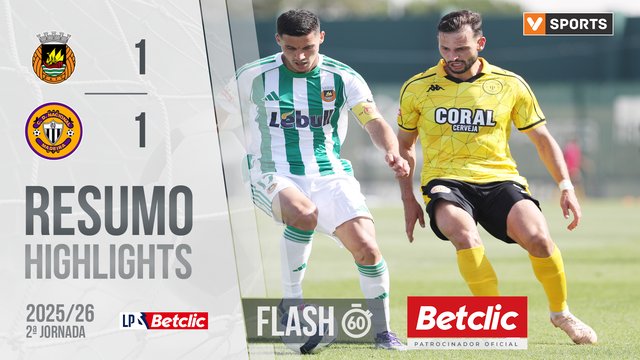 I Liga (2ªJ): Resumo Flash Rio Ave 1-1 Nacional