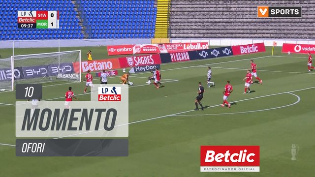 Moreirense, Jogada, Ofori aos 10'